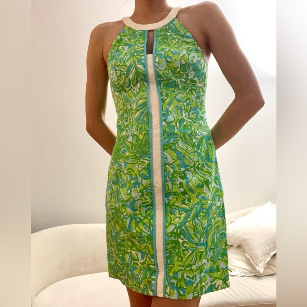 Lilly Pulitzer green shift dress